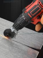Cortadora De Hojas De Acero Inoxidable Aluminio Y Hierro Con Aditamento De Corte Para Taladro Eléctrico Herramienta De Metalworking DIY - details 1