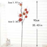 Modelo De Fruta De Persimón Artificial Decoración Para Fotografía Boda Casa Regalo Navidad Halloween Agradecimiento DIY Plantas Falsas - details 3