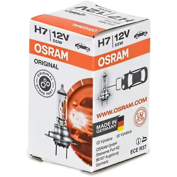 OSRAM ORIGINAL LINE H7, lámpara halógena para faros delanteros, 55 W, PX26d - 1
