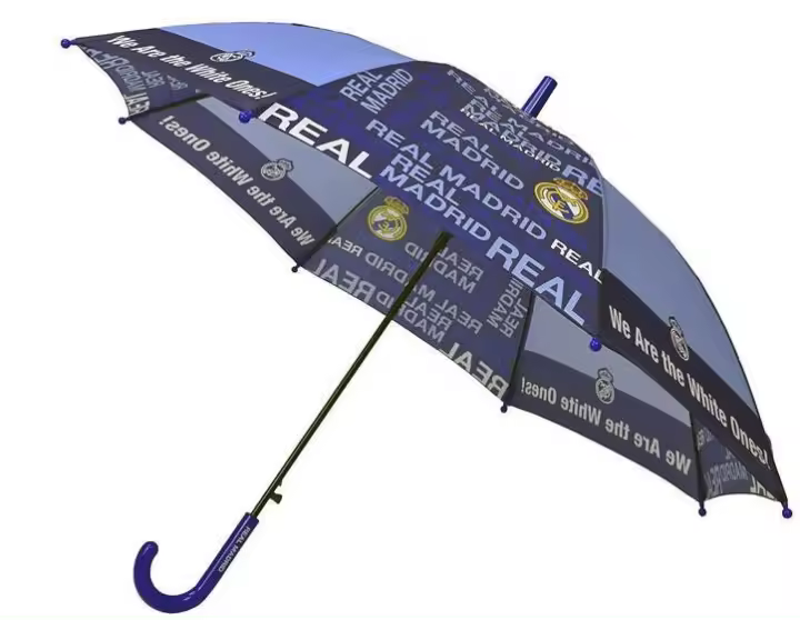 Paraguas Automatico Real Madrid 48cm Producto Oficial Producto Escolar Para Niños y Niñas - 1