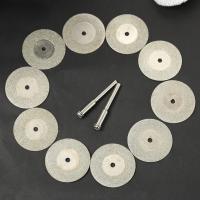 10pcs Disco De Corte Diamante 30mm Mini Sierra Con 2pcs Conector Tornillo De 3mm Para Herramienta Rotativa Dremel Drill Fit - details 2