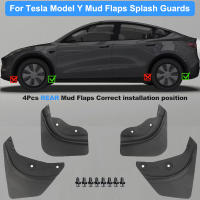 Protector De Barro Para Modelo Y 2019-2024 Protector De Salpicaduras De Alta Calidad En TPE Suave Sin Necesidad De Perforación Accesorios De Parachoques Para Model 3 Highland - details 3