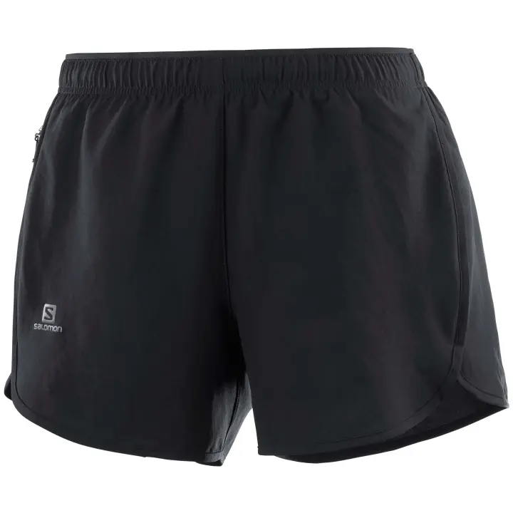 Pantalon Corto Salomon Stand Agile para mujer en color negro - 1