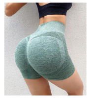Shorts De Yoga Para Mujer Cintura Alta Secado Rápido Fitness Running Pantalones Deportivos Sin Costuras Transpirables Cómodos - details 15