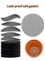 50PCS Almohadilla De Red Circular De Plástico Para Maceta Cerámica Negra Impermeable Y Anti-Insectos Gran Diámetro Transpirable - details 0