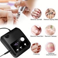 Máquina De Uñas Eléctrica 45000RPM Taladro Profesional Para Pulir Y Modelar Uñas Máquina De Manicura Con Accesorios Incluidos - details 2