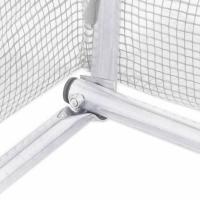 vidaXL Invernadero con Estructura Acero Invernáculo Vivero para Plantas Blanco - details 6