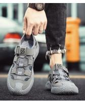 Zapatos De Cuero Para Hombre Verano Senderismo Al Aire Libre Transpirables Antideslizantes Resistentes Al Desgaste Con Malla Suaves Y Cómodos Sandalias Casuales Con Hebilla De Cierre - details 10