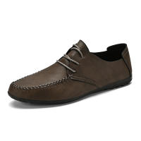 Zapatos De Cuero Para Hombre Con Suelas Suaves Versátiles Para Todas Las Estaciones Tallas Grandes Moda Casual Para Jóvenes Zapatos De Conducción - details 13