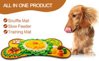 Nueva Alfombra Para Perros De Entrenamiento Sensorial Juguete Interactivo Para Divertir Y Educar Al Perro Tamaño 64X43CM Color Amarillo - details 0