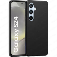 Funda + Protector Cristal Templado Opcional Para SAMSUNG GALAXY S24 Carcasa Forro Protector, Gel TPU Silicona Suave Flexible Mate, Color Negro, Ajuste Perfecto, Acceso Conectores Carga Auriculares, Meloenvias mle18 - details 1