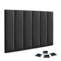 DHOME Juego de Paneles Tapizados de Terciopelo Premium Pack Autoadhesivos para Pared Acústicos Absorbentes Protección Tercera Gama de Colores - details 8