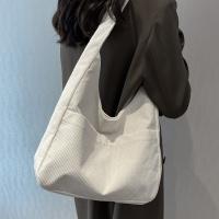 Bolso De Hombro Para Mujer En Tela De Corduroy Sólido 2023 Bolso De Mano Diseñador Casual Bolso Armpit Trend Para Mujer - details 8