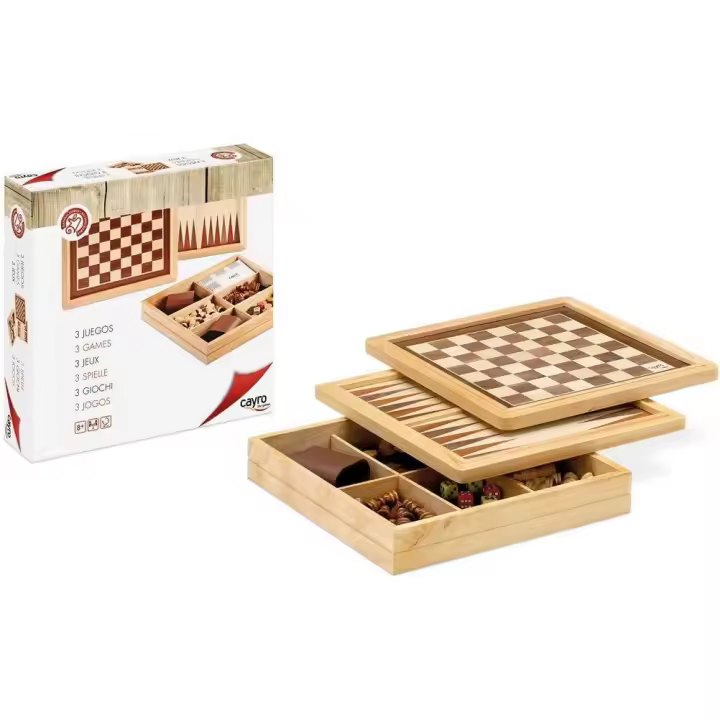 Cayro - 3 juegos. Ajedrez, damas y backgammon - 1