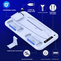 DinoFire Estación De Enfriamiento Rápido Para PS5 Slim Disc/Digital Soporte Vertical Para Gamepad Compatible Con PlayStation 5 - details 2