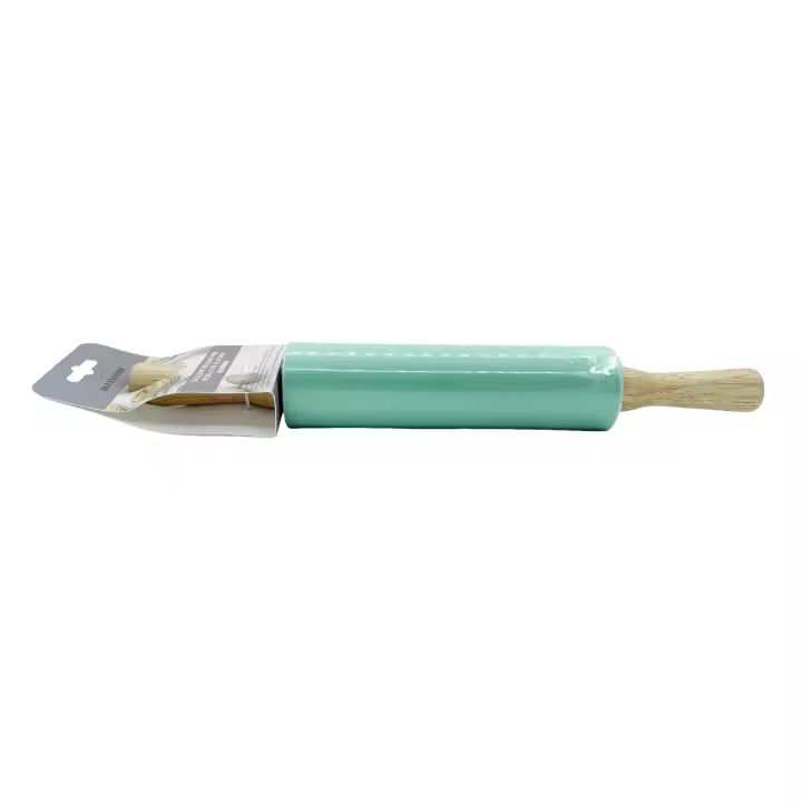 MAXWORK Rodillo de silicona para amasar grande, con mango de madera, ideal para masa, fideos y pizza, utensilios de cocina - 1