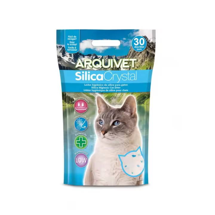 Arena para Gatos Silica Crystal 3,8 L Arquivet - 1