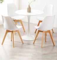 Mesa de comedor nórdica de 60cm -80CM para cocina salon, escritorio de estudio para el hogar,nórdica INS COMEDOR mesa de centro de madera moderna, mesa redondo de oficina y conferencia, pata metal 60 70 80CM - details 4