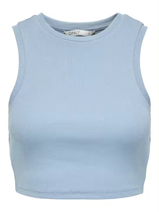 Tank-Top ONLY Onlvilma S/L Cropped Tank Top Jrs Noos 15282771 Clear Sky - 1