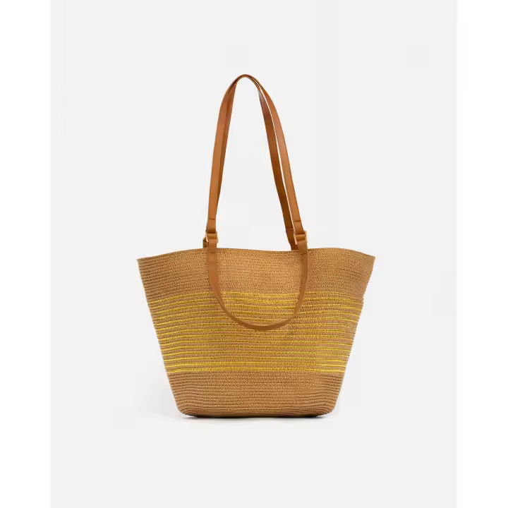 Bolso Capazo de Playa en Fibra Natural con Detalles – Estilo Verano - 1