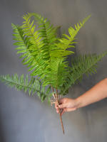 1PC Flor Artificial De Mimosa Y Pino Verde Para Decoración De Boda Hotel Y Escenario PVC Material Decoración Suave De Oficina - details 2