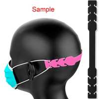 Ociodual 4 Salva Orejas Extensores Elásticos Flexibles Negras para Mascarilla Ajustables Antipresión Ganchos de Silicona Goma - details 5