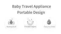 Mantel De Cambio Para Bebé Portátil Multifuncional 2 En 1 Impermeable Con Bolsa De Almacenamiento Recién Nacido Infante - details 1