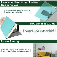 2pcs Estante Flotante Invisible De Metal Para Libros Resistentes Y Multifuncionales Para Almacenamiento En El Hogar Y Sala De Estar - details 3