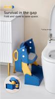 1-Pack Folding Toilet Potty Training Seat with Step Stool, Non-Slip Pad, Comfortable and Safe Toilet Trainer for Kids, Durable Plastic Design, Easy to Fold and Store, Suitable for Independent Use - details 2