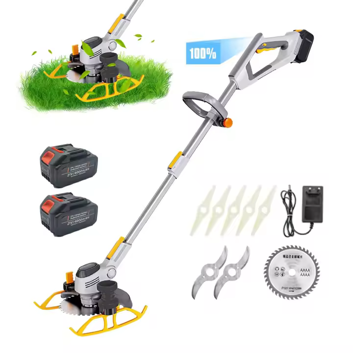Cortacésped eléctrico de mano para Makita, Cortacésped eléctrico, herramienta inalámbrica con batería de 18V,  longitud ajustable, 2 baterías, novedad - 1