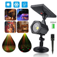 Proyector De Láser LED Inteligente Con Sensor De Movimiento Y Luz Solar Para Exterior Decoración De Jardín Rotativo 360° Impermeable IP65 - details 8