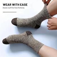 5 Pares De Calcetines De Lana Merino Para Hombres Y Mujeres Calcetines Térmicos Gruesos Para Senderismo En Clima Frío Y Esquí - details 1
