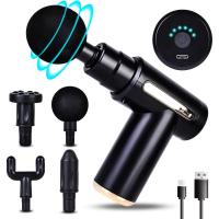 Gun de masaje Mini, Gun de masaje, Dispositivo de masaje muscular, Dispositivo de masaje portátil con 6 velocidades, Puerto de carga USB C Y 4 boquillas de masaje, pistola de masaje Ultra - details 8