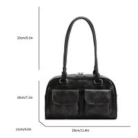 Bolso De Hombro Vintage Para Mujer De Cuero PU Tote De Lujo Monedero Retro Con Manija Top Clutch Bag Casual Para Todas Las Estaciones - details 8