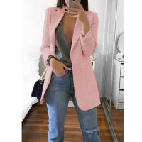 Chaqueta De Mujer Estilo Europeo Y Americano Casual Polo Cuello Redondo Ajustada Para Primavera Y Otoño 2024 Polyester Cotton - details 18