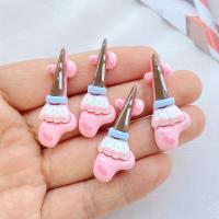 10Pcs Encantadores Resina Cartoon Cubiertas De Pinceles Y Tablero De Dibujo Series Planos Para Adornos De Cabello Y Manicura - details 7