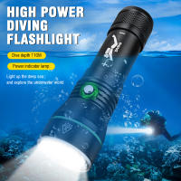 BORUiT Linterna De Buceo LED 2000LM P50 IPX8 Impermeable 100M Luz Súper Brillante Para Pesca Submarina Y Diversión Submarina - details 0