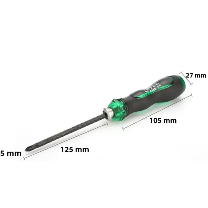 Destornillador Magnético Multifuncional Telescópico Antideslizante Herramienta De Reparación Doméstica Con Mango Y Cabezas De 4/5/6mm - 1