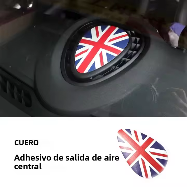 Cubierta De Parche De Cuero Para Salida De Aire Central Mini Cooper F54 Clubman F55 Hardtop F56 Alcachofa Dedicada Para Automóvil - 1
