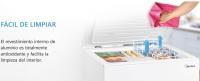 MIDEA Arcon Congelador Pequeño Horizontal de 99L, Motor Inverter, Control Electrónico de Temperatura, Tecnologia D-TYPE Tube, Cestas con Asa, Easy Move, Silencioso 39dBA, Bajo Consumo, Blanco - details 2