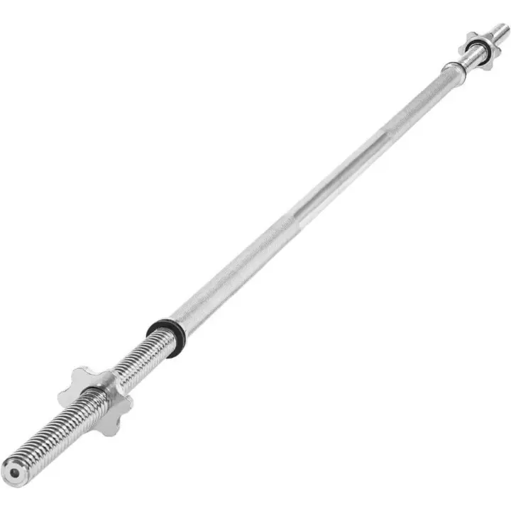 ALLINLIFE Barra de Pesas 180 cm/220cm Cromo con Cierre de Resorte 25 mm /28mm diámetro, Opción: desmontar o no.capacidad-100 kg - 1