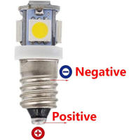 10 bombillas LED E10 12 V, luz blanca fría, 5SMD, 0,5 W, 50 LM. - details 2