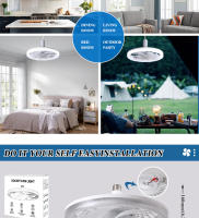 Luz de ventilador LED integrada, ventilador de techo, lámpara nórdica moderna minimalista para comedor y dormitorio - details 5