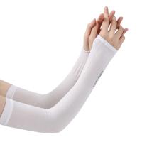 2 Pares De Mangas De Seda Para Hielo Protección Solar Para Hombres Y Mujeres Ciclismo Exterior Protección Contra La Luz UV Negro Y Blanco - details 7