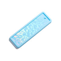 Molde De Silicona Para Marcapáginas Holográfico Láser Rectangular De Luz Y Sombra Cristal Epoxy Resina Para Manualidades - details 2