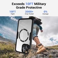Funda Protectora Completa 360 Para iPhone 14 15 pro Max 11 12 13Pro 14Plus 15Plus Con Montaje En Coche Magnético Y Pantalla Transparente Anti-Scratch Dual Layer Non-Slip - details 1