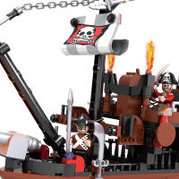 COGO Viking Ship Building Blocks 302 Piezas Modelo De Barco Vikingo Griego Para Niños 6+ Mitos Medievales Nórdicos Barco De Piratas Juguetes Educativos Compatible Con Lego - details 9