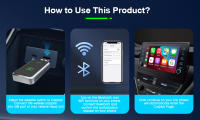 Adaptador De Carplay Mini Wireless Para Coche Plug And Play Bluetooth WiFi Para Peugeot 208 2008 308S 301 308 SW Expert Rifter 5008 - details 1