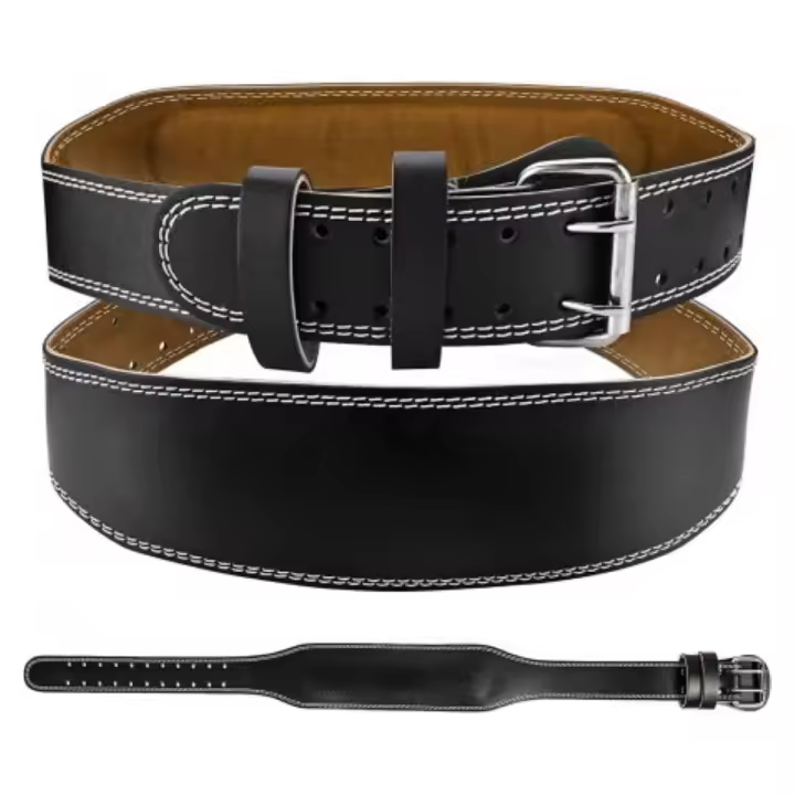 Cinturón Lumbar Cuero Acolchado Gym Resistente Alta Calidad - 1