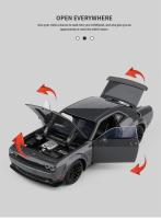 Modelo De Coche Deportivo Dodge Challenger SRT De 1:32 En Aleación De Metal Con Sonido Y Luz Juguete Para Niños Regalo De Coche Muscular - details 3